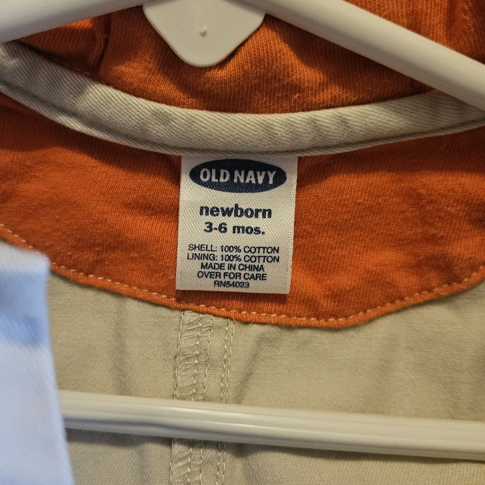 Old Navy Kids Jumpsuit - Light Gray with Orange Interior